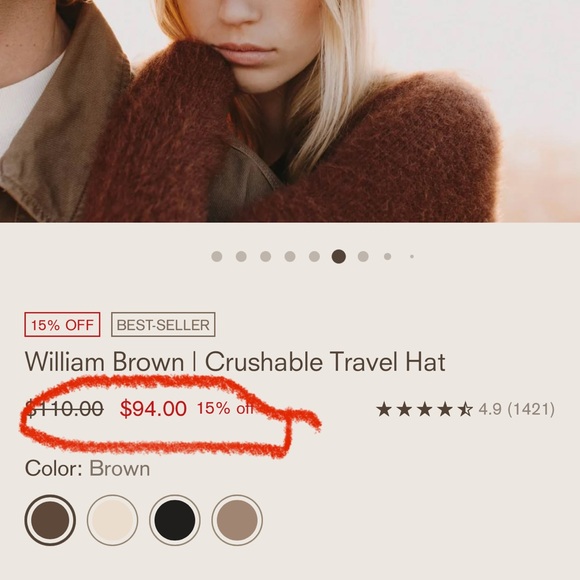 🐻 Will & Bear Hat Co. William Brown Wool Fedora hat - Picture 9 of 10